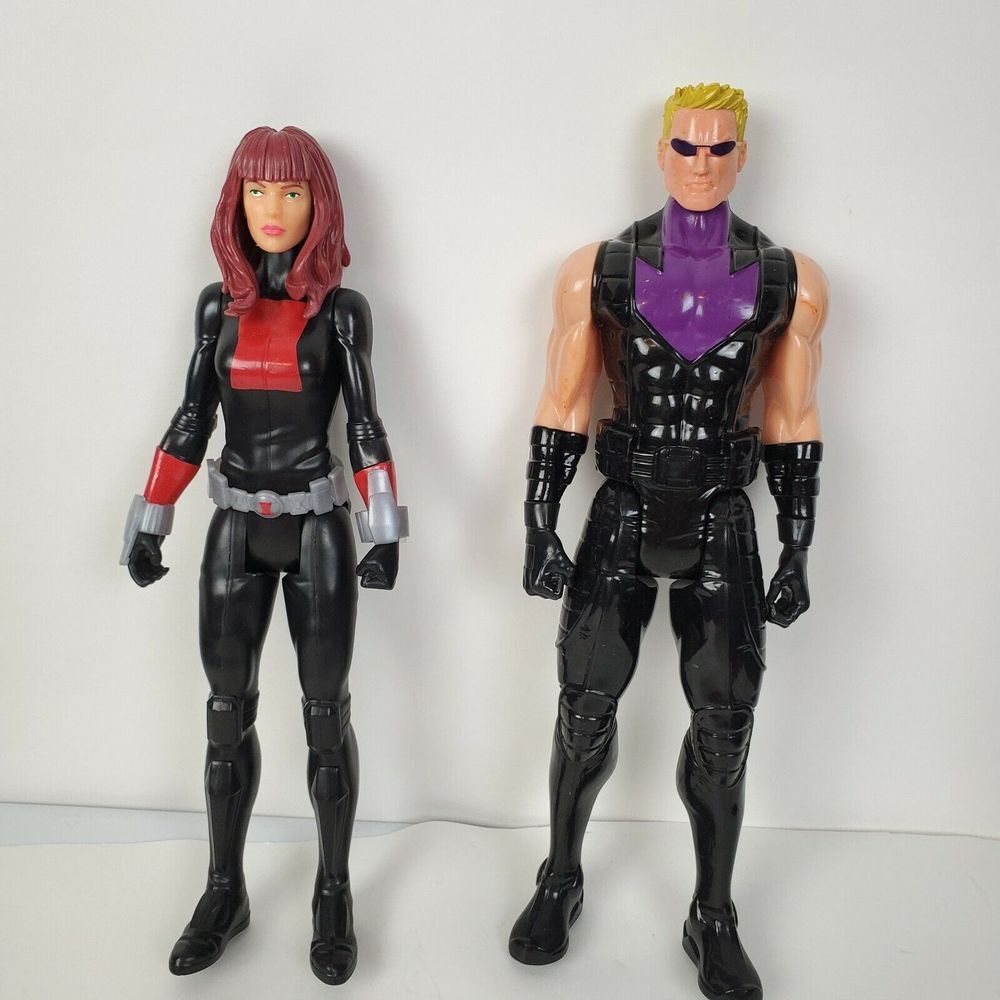 Hasbro Avengers 2015 Black Widow & Raven Action Figures Lot of 2